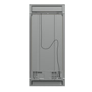 FORNO Salerno 37-Inch Built-In Side-by-Side Refrigerator, 15.6 cu ft, Stainless Steel, with Modern Trim Kit (FFRBI1805-37MG)