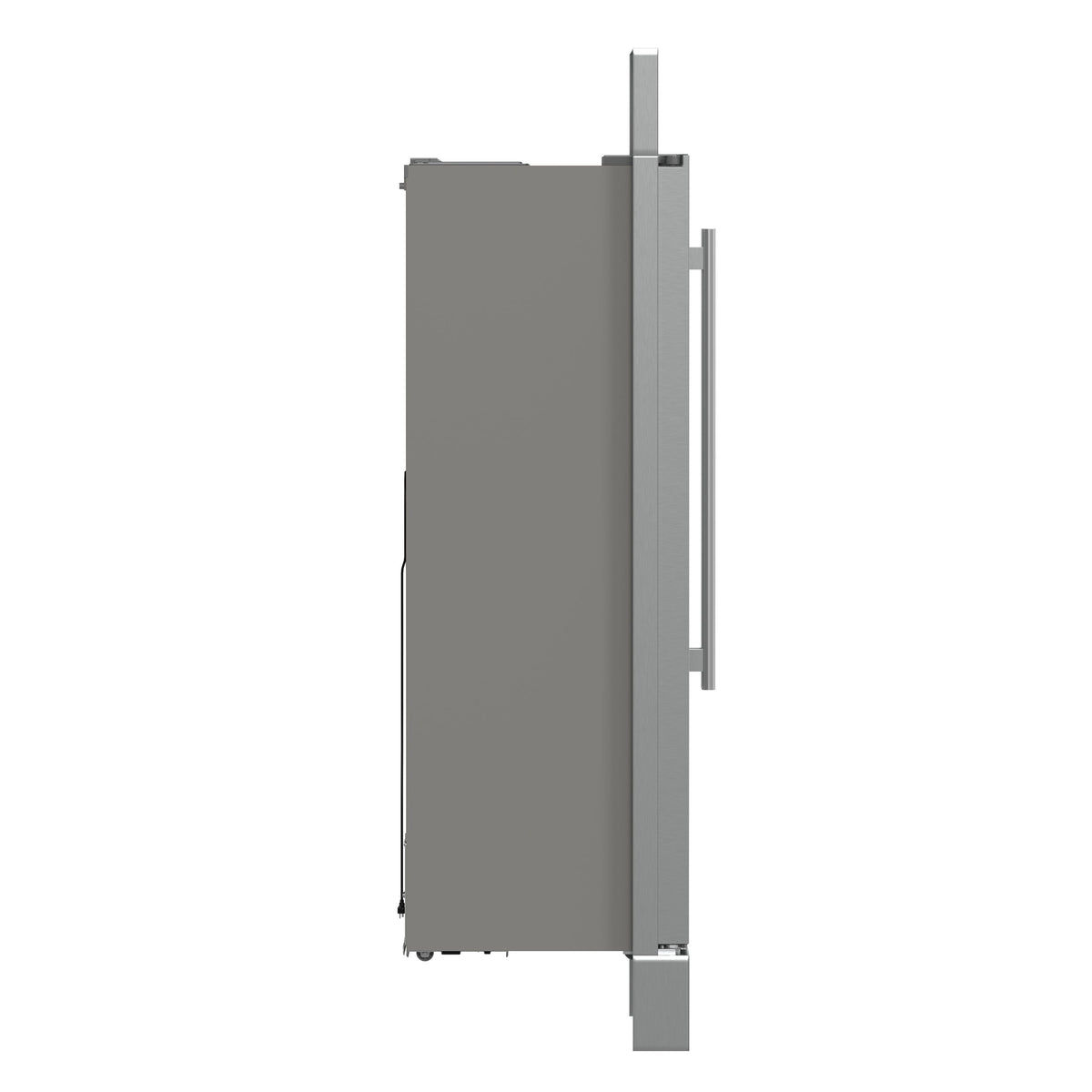 FORNO Salerno 37-Inch Built-In Side-by-Side Refrigerator, 15.6 cu ft, Stainless Steel, with Modern Trim Kit (FFRBI1805-37MG)