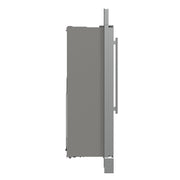 FORNO Salerno 37-Inch Built-In Side-by-Side Refrigerator, 15.6 cu ft, Stainless Steel, with Modern Trim Kit (FFRBI1805-37MG)
