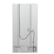Forno Moena 36-Inch Counter-Depth Refrigerator with Ice Maker, 19.2 Cu. Ft., White with Antique Brass Handles (FFRBI1820-36WHT)