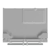 Forno Espresso Moena 36 in Counter-Depth French Door Refrigerator, 19.2 cu ft, White, with Ice Maker and Stainless Steel Handles (FFRBI1820-36WHT)