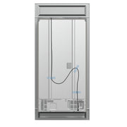 Forno Moena 40-Inch Built-In French Door Refrigerator, 19.2 cu. ft., Stainless Steel, Ice Maker, Modern Trim Kit (Model FFRBI1820-40MG)