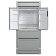 Forno Moena 40-Inch Built-In French Door Refrigerator, 19.2 cu. ft., Stainless Steel, Ice Maker, Modern Trim Kit (Model FFRBI1820-40MG)