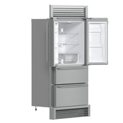 Forno Moena 40-Inch Built-In French Door Refrigerator, 19.2 cu ft, Stainless Steel, Ice Maker, Trim Kit (FFRBI1820-40SG)