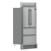 Forno Moena 40-Inch Built-In French Door Refrigerator, 19.2 cu ft, Stainless Steel, Ice Maker, Trim Kit (FFRBI1820-40SG)