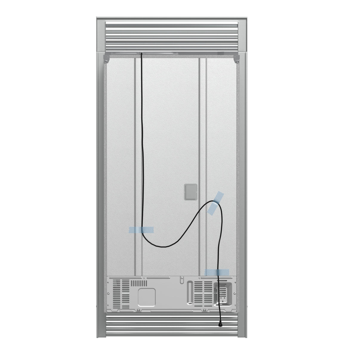 Forno Moena 40-Inch Built-In French Door Refrigerator, 19.2 cu ft, Stainless Steel, Ice Maker, Trim Kit (FFRBI1820-40SG)