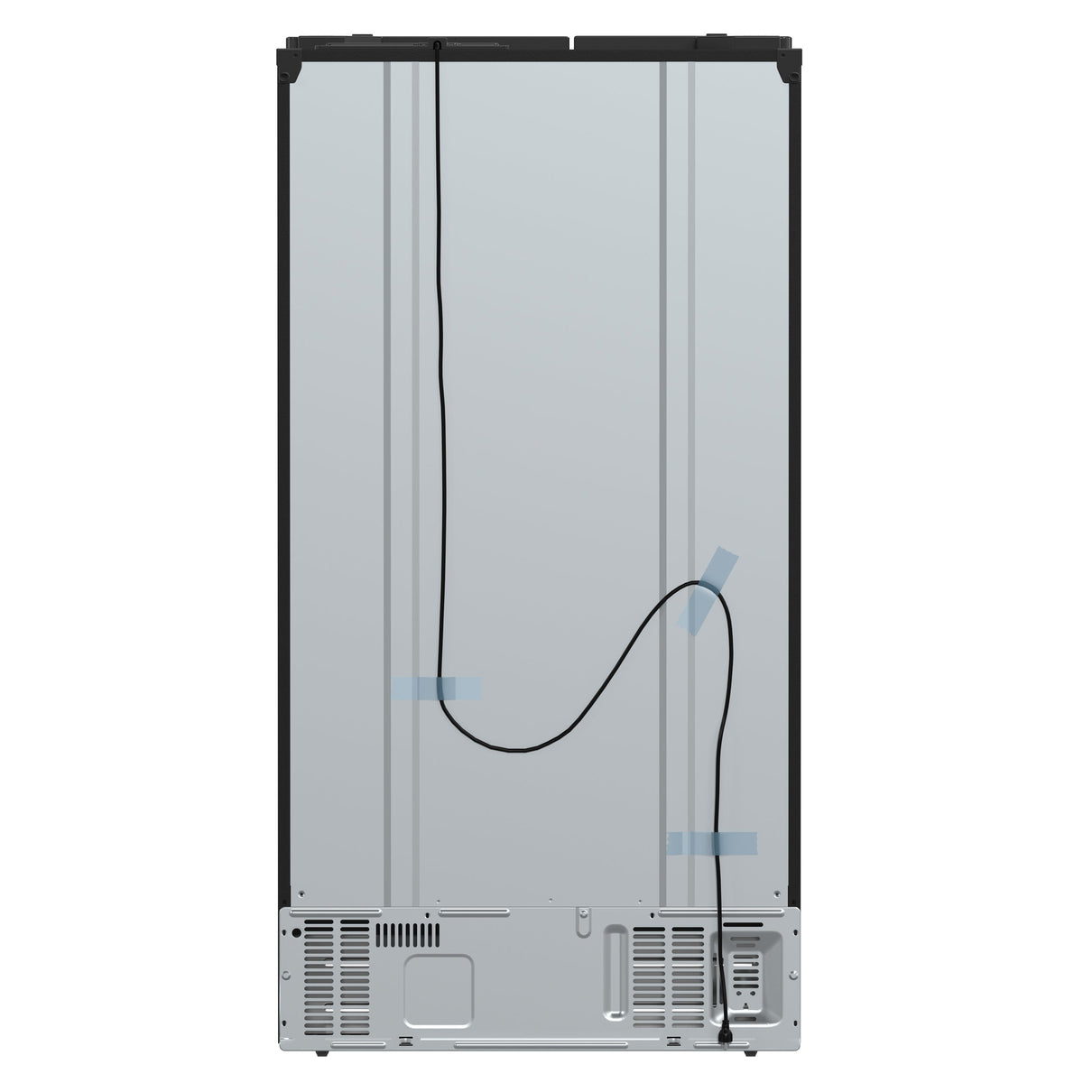 Forno Salerno 36-Inch Side-by-Side Refrigerator, 20 cu. ft., Water & Ice Dispenser, Black with Stainless Steel Handles, FFRBI1844-36BLK