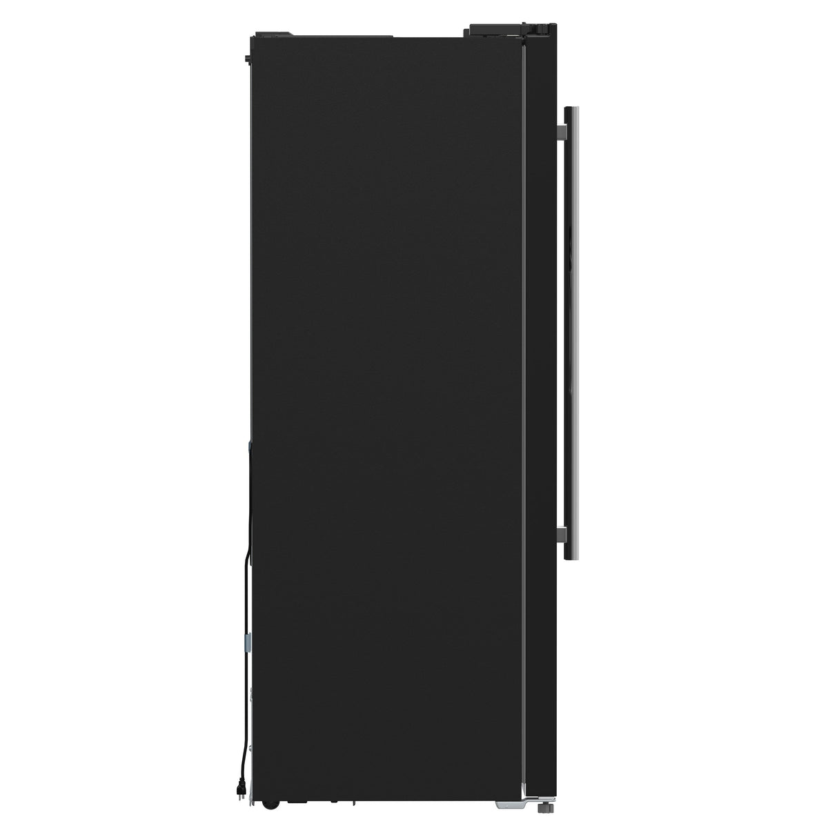 Forno Salerno 36-Inch Side-by-Side Refrigerator, 20 cu. ft., Water & Ice Dispenser, Black with Stainless Steel Handles, FFRBI1844-36BLK