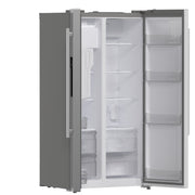 Forno Salerno 36-Inch Built-In Side-by-Side Refrigerator, 20 Cu. Ft., Water and Ice Dispenser, Model FFRBI1844-36SB