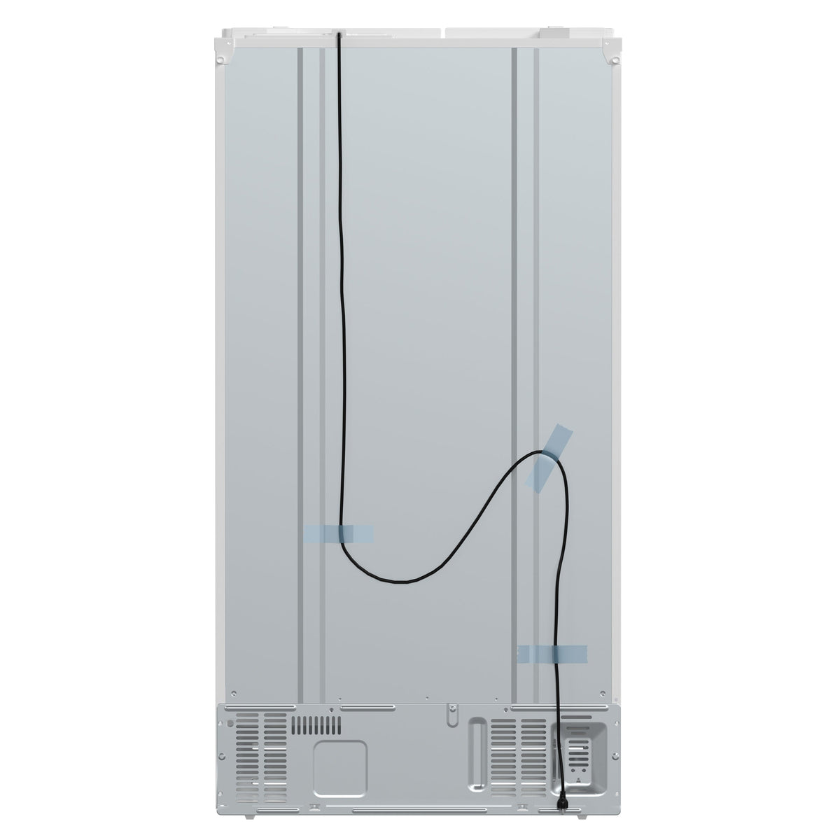 Forno Salerno 36" Side-by-Side Refrigerator, 20 cu. ft., White, External Water & Ice Dispenser, Stainless Steel Handles, FFRBI1844-36WHT