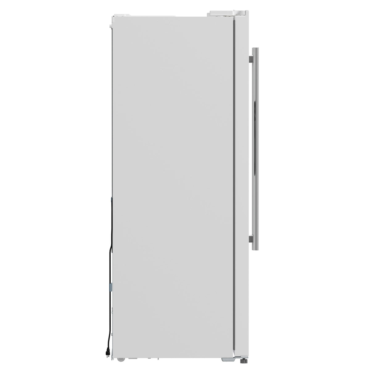 Forno Salerno 36" Side-by-Side Refrigerator, 20 cu. ft., White, External Water & Ice Dispenser, Stainless Steel Handles, FFRBI1844-36WHT
