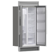 Forno Salerno 40-Inch Built-In Side-by-Side Refrigerator, 20 Cu. Ft., Water & Ice Dispenser, Stainless Steel with Grill Trim Kit (FFRBI1844-40SG)