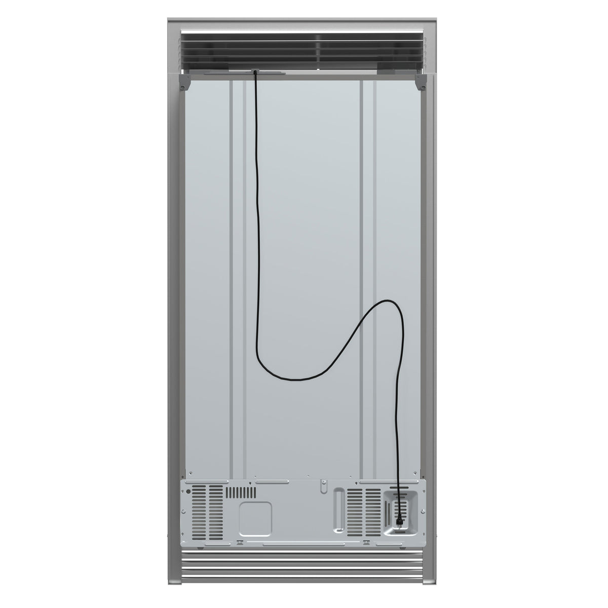 Forno Salerno 40-Inch Built-In Side-by-Side Refrigerator, 20 Cu. Ft., Water & Ice Dispenser, Stainless Steel with Grill Trim Kit (FFRBI1844-40SG)