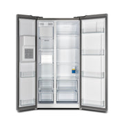 Forno Salerno 40-Inch Built-In Side-by-Side Refrigerator, 20 Cu. Ft., Water & Ice Dispenser, Stainless Steel with Grill Trim Kit (FFRBI1844-40SG)
