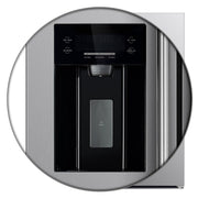 Forno Salerno 40-Inch Built-In Side-by-Side Refrigerator, 20 Cu. Ft., Water & Ice Dispenser, Stainless Steel with Grill Trim Kit (FFRBI1844-40SG)