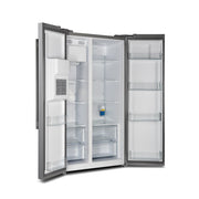 Forno Salerno 40-Inch Built-In Side-by-Side Refrigerator, 20 Cu. Ft., Water & Ice Dispenser, Stainless Steel with Grill Trim Kit (FFRBI1844-40SG)
