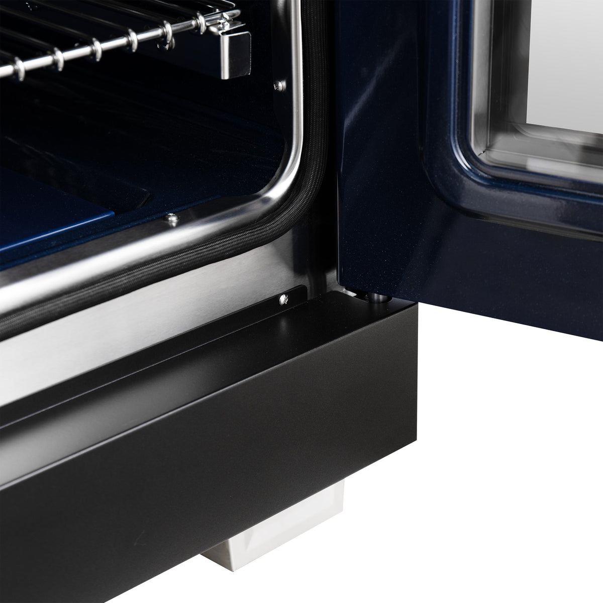 Forno Capriasca 36-Inch French Door Gas Range, 5.36 cu. ft. Oven, 6 Sealed Gas Burners, Air Fry Basket, Rotisserie Kit, Wok Ring and Griddle, Black with Antique Brass Accents (Model FFSGS6460-36BLK)