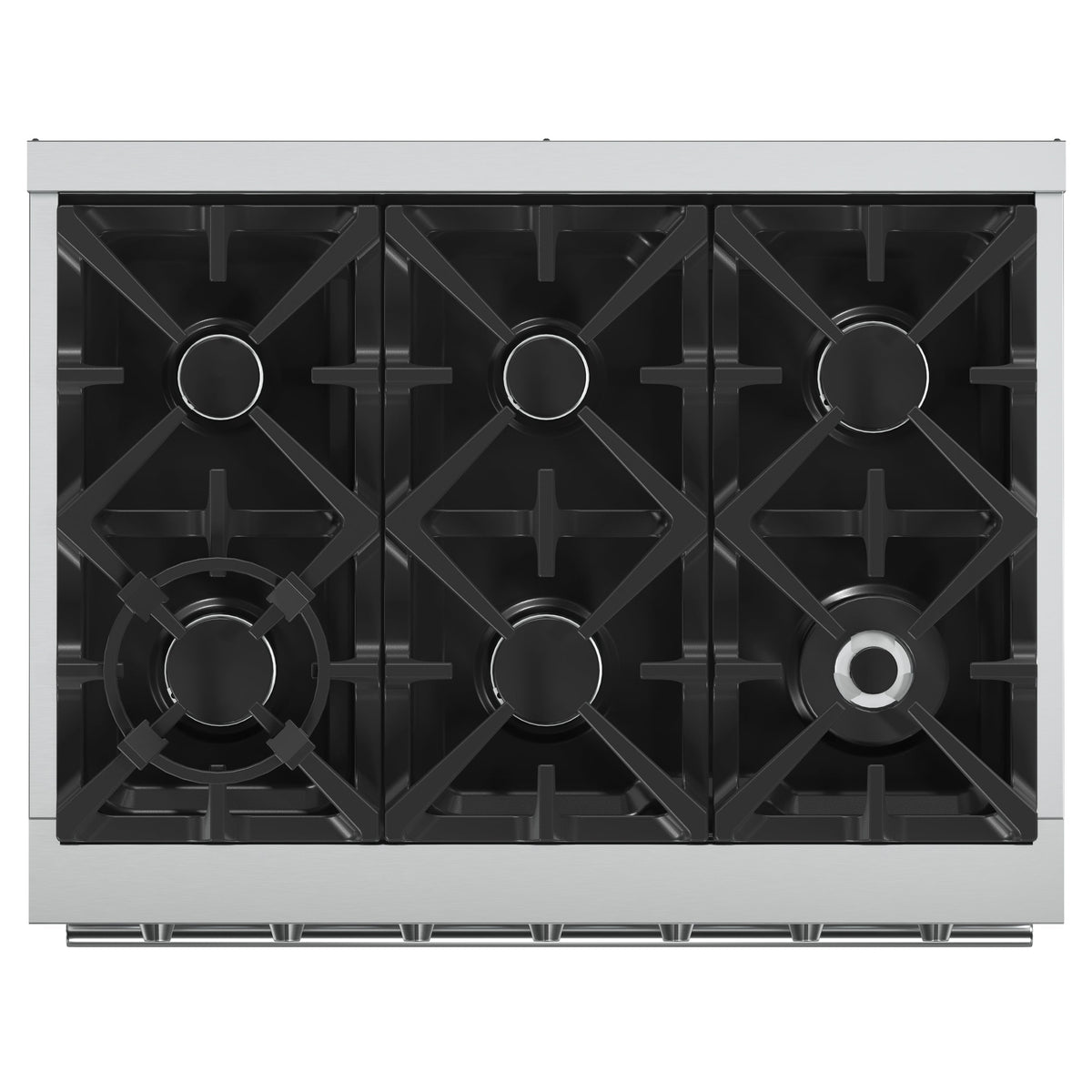 FORNO Massimo 36 in. Freestanding Gas Range, 5.36 cu. ft. Oven, 6 Sealed Burners, Stainless Steel (Model FFSGS6239-36)