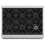 FORNO Massimo 36 in. Freestanding Gas Range, 5.36 cu. ft. Oven, 6 Sealed Burners, Stainless Steel (Model FFSGS6239-36)