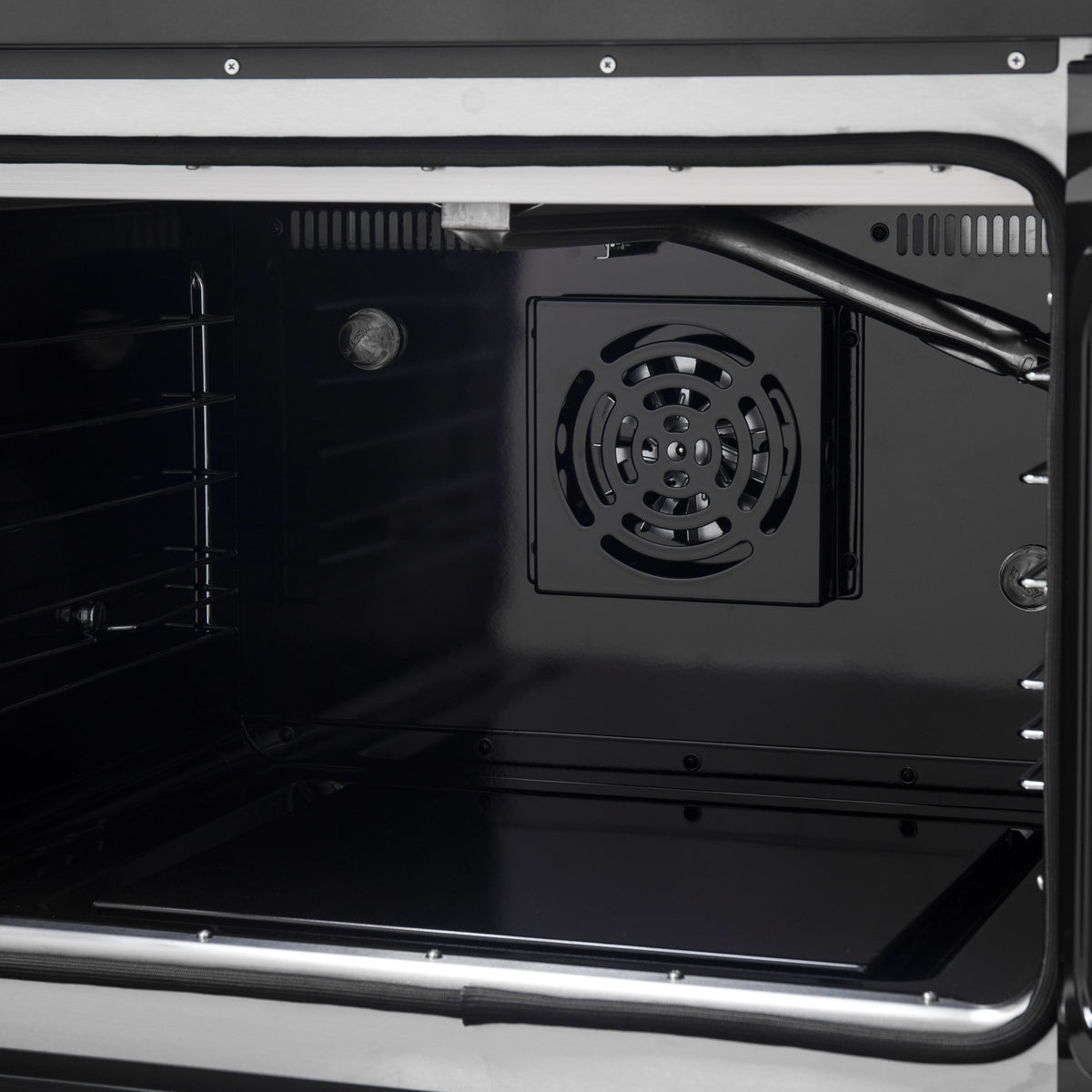 Forno Galiano 30-Inch Gas Range, 4.32 cu. ft. French Door Oven, 5 Sealed Burners, Black with Antique Brass Accents (Model FFSGS6444-30BLK)
