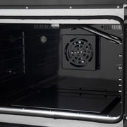 Forno Galiano 30-Inch Gas Range, 4.32 cu. ft. French Door Oven, 5 Sealed Burners, Black with Antique Brass Accents (Model FFSGS6444-30BLK)