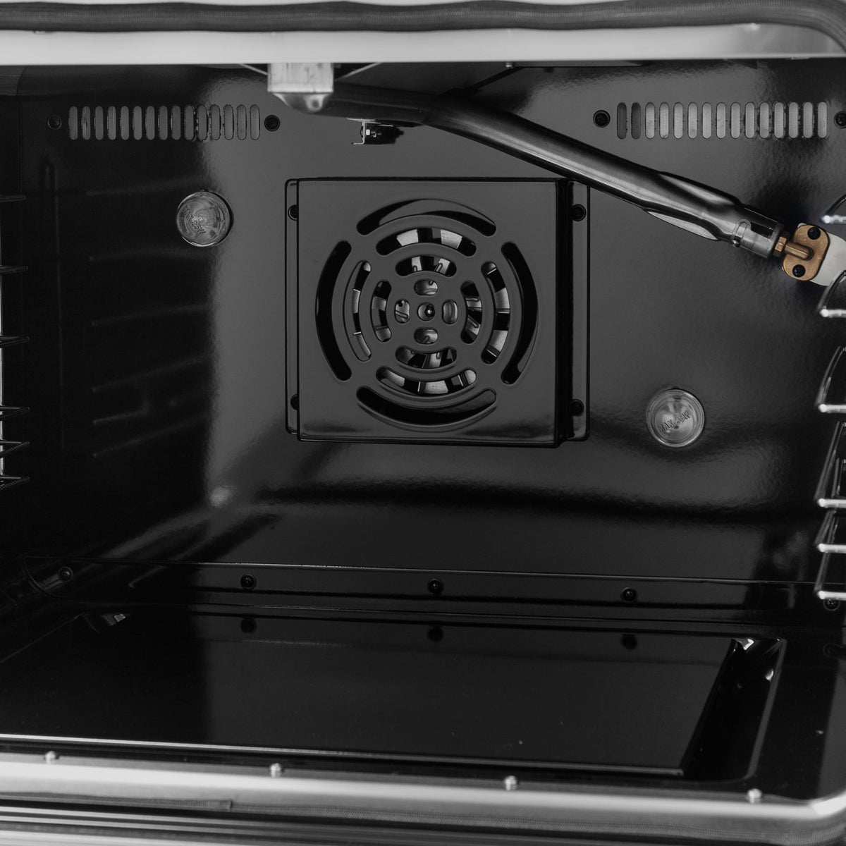 Forno Galiano 48-Inch Gas Range with French Door, 8 Sealed Burners and Griddle, 6.58 cu. ft. Oven, Black with Antique Brass Accents (Model FFSGS6444-48BLK)