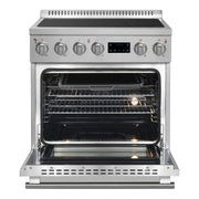 Forno Torino 30 in. 4.32 cu. ft. Induction Range with True Convection, Air Fry & Sous Vide, Stainless Steel, 240V (FFSIN0936-30)