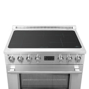 Forno Torino 36" Induction Range, 5.36 cu. ft. True Convection Oven with Air Fry and Sous Vide, Stainless Steel, 240V (FFSIN0936-36)