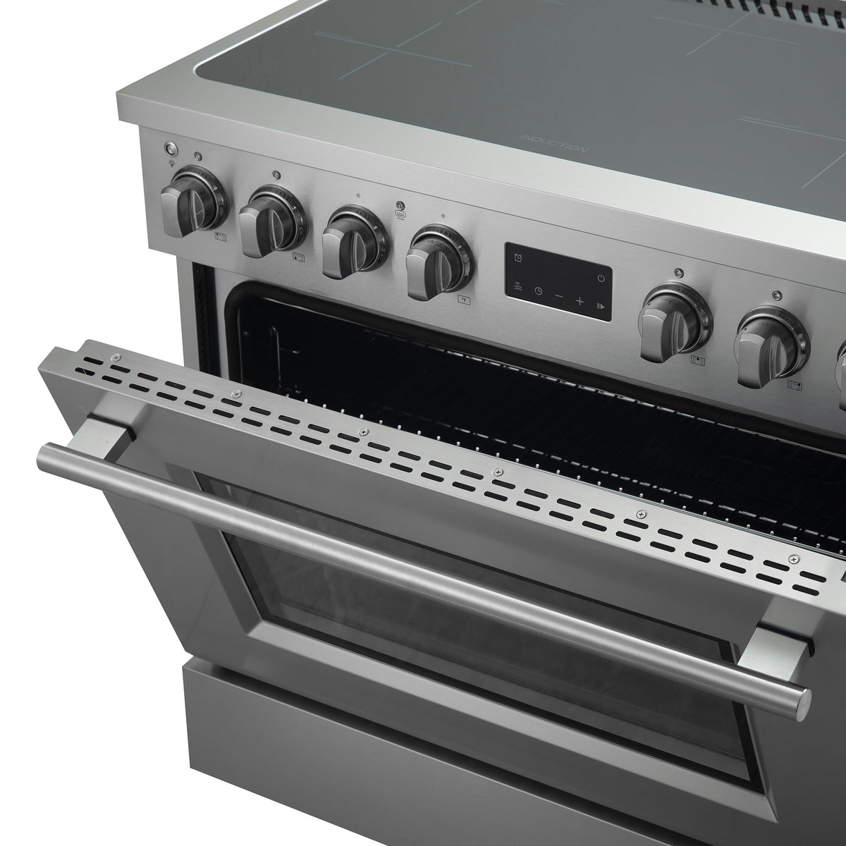 Forno Torino 36" Induction Range, 5.36 cu. ft. True Convection Oven with Air Fry and Sous Vide, Stainless Steel, 240V (FFSIN0936-36)