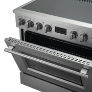 Forno Torino 36" Induction Range, 5.36 cu. ft. True Convection Oven with Air Fry and Sous Vide, Stainless Steel, 240V (FFSIN0936-36)