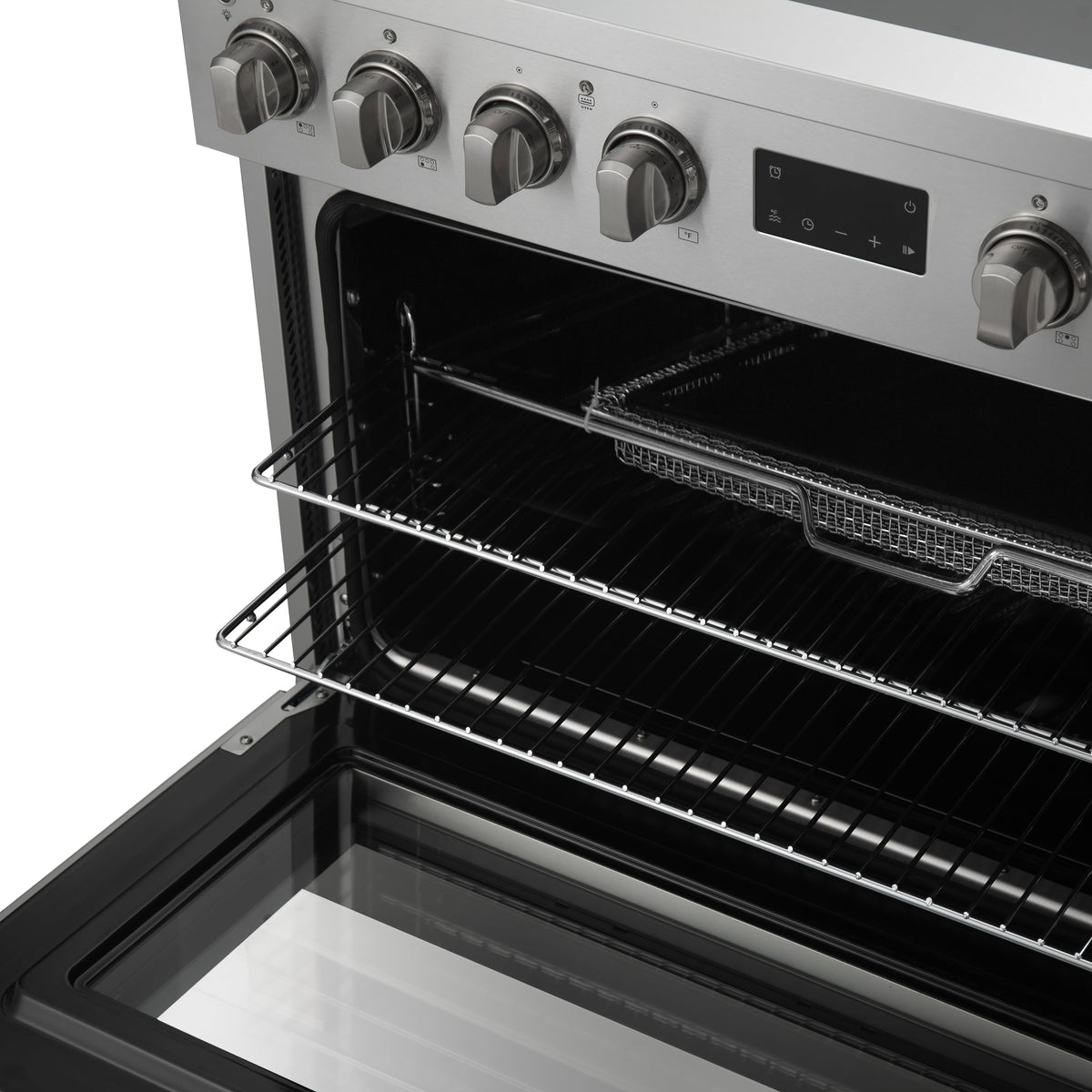 Forno Torino 36" Induction Range, 5.36 cu. ft. True Convection Oven with Air Fry and Sous Vide, Stainless Steel, 240V (FFSIN0936-36)