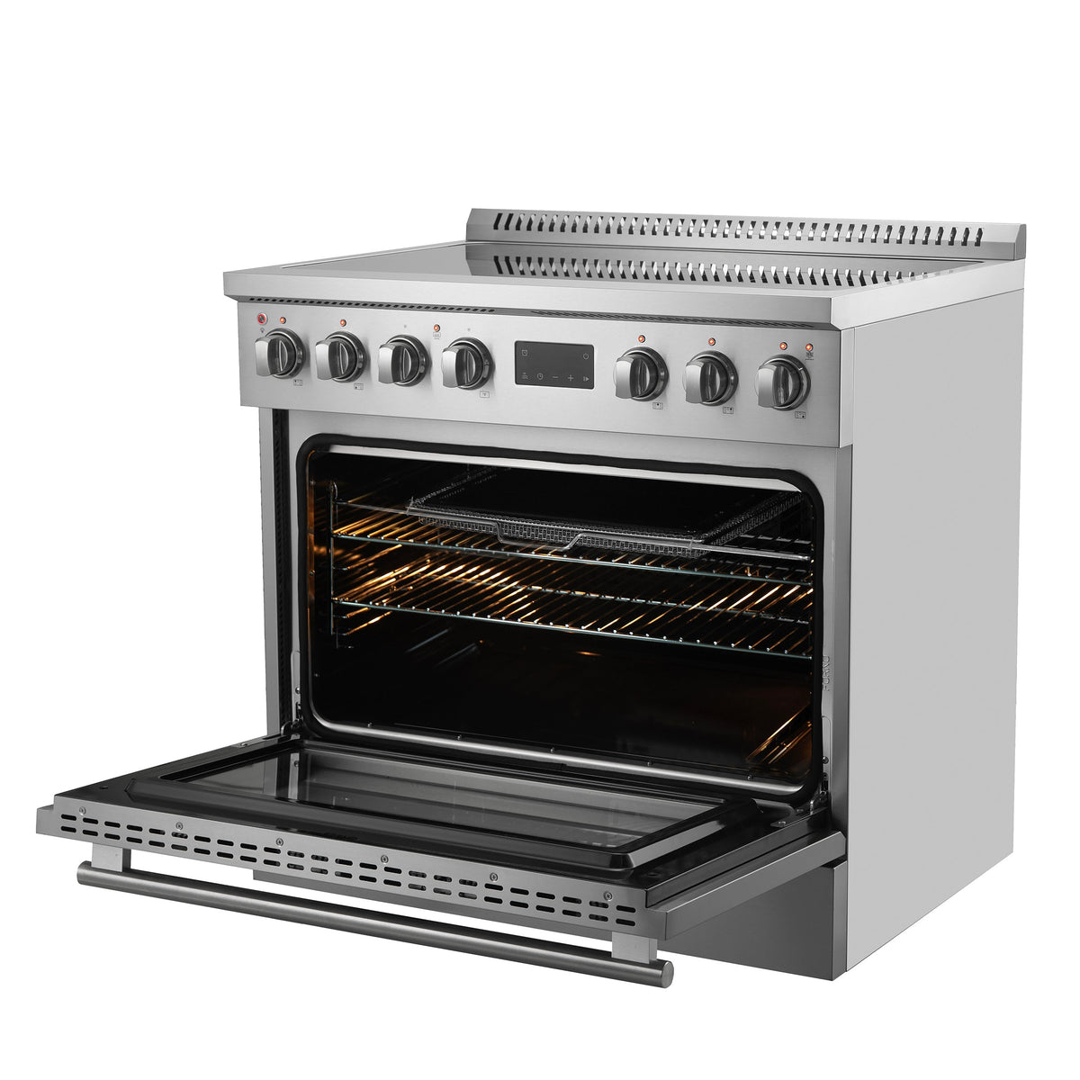 Forno Torino 36" Induction Range, 5.36 cu. ft. True Convection Oven with Air Fry and Sous Vide, Stainless Steel, 240V (FFSIN0936-36)