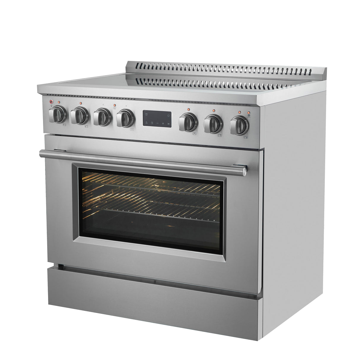 Forno Torino 36" Induction Range, 5.36 cu. ft. True Convection Oven with Air Fry and Sous Vide, Stainless Steel, 240V (FFSIN0936-36)