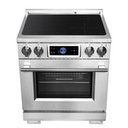 Forno Maximus 30-Inch Induction Range with 4.32 cu. ft. Oven, Air Fry, Air Sous Vide, True Convection, Digital Display – Model FFSIN0968-30