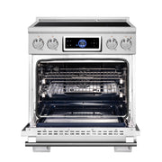 Forno Maximus 30-Inch Induction Range with 4.32 cu. ft. Oven, Air Fry, Air Sous Vide, True Convection, Digital Display – Model FFSIN0968-30
