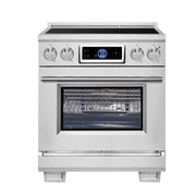Forno Maximus 30-Inch Induction Range with 4.32 cu. ft. Oven, Air Fry, Air Sous Vide, True Convection, Digital Display – Model FFSIN0968-30