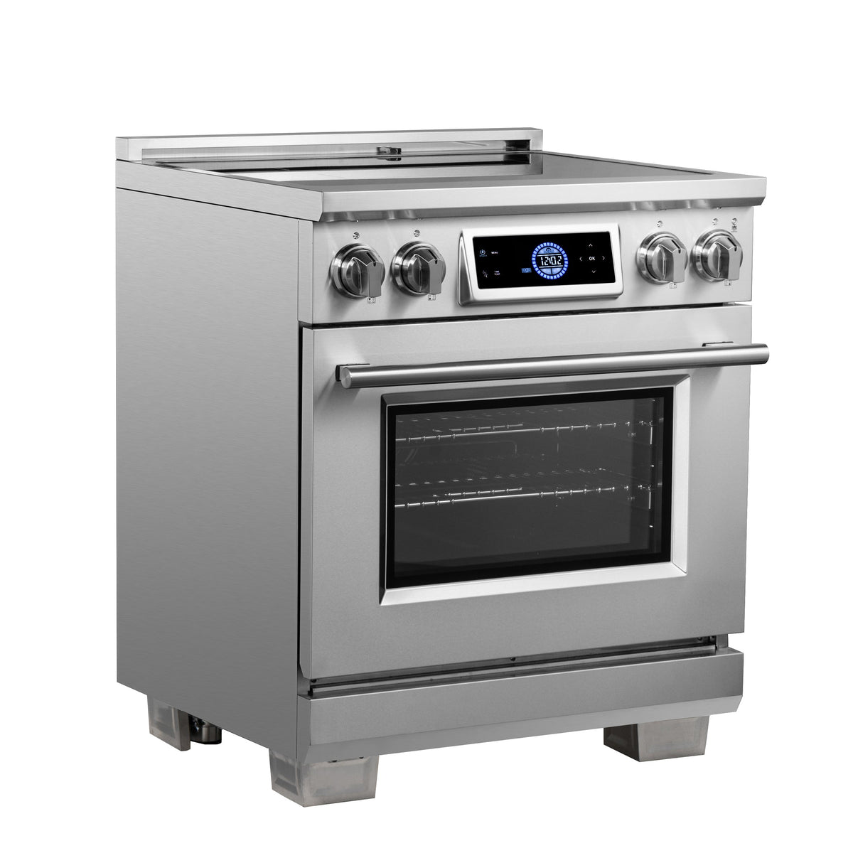 Forno Maximus 30-Inch Induction Range with 4.32 cu. ft. Oven, Air Fry, Air Sous Vide, True Convection, Digital Display – Model FFSIN0968-30