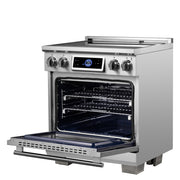 Forno Maximus 30-Inch Induction Range with 4.32 cu. ft. Oven, Air Fry, Air Sous Vide, True Convection, Digital Display – Model FFSIN0968-30