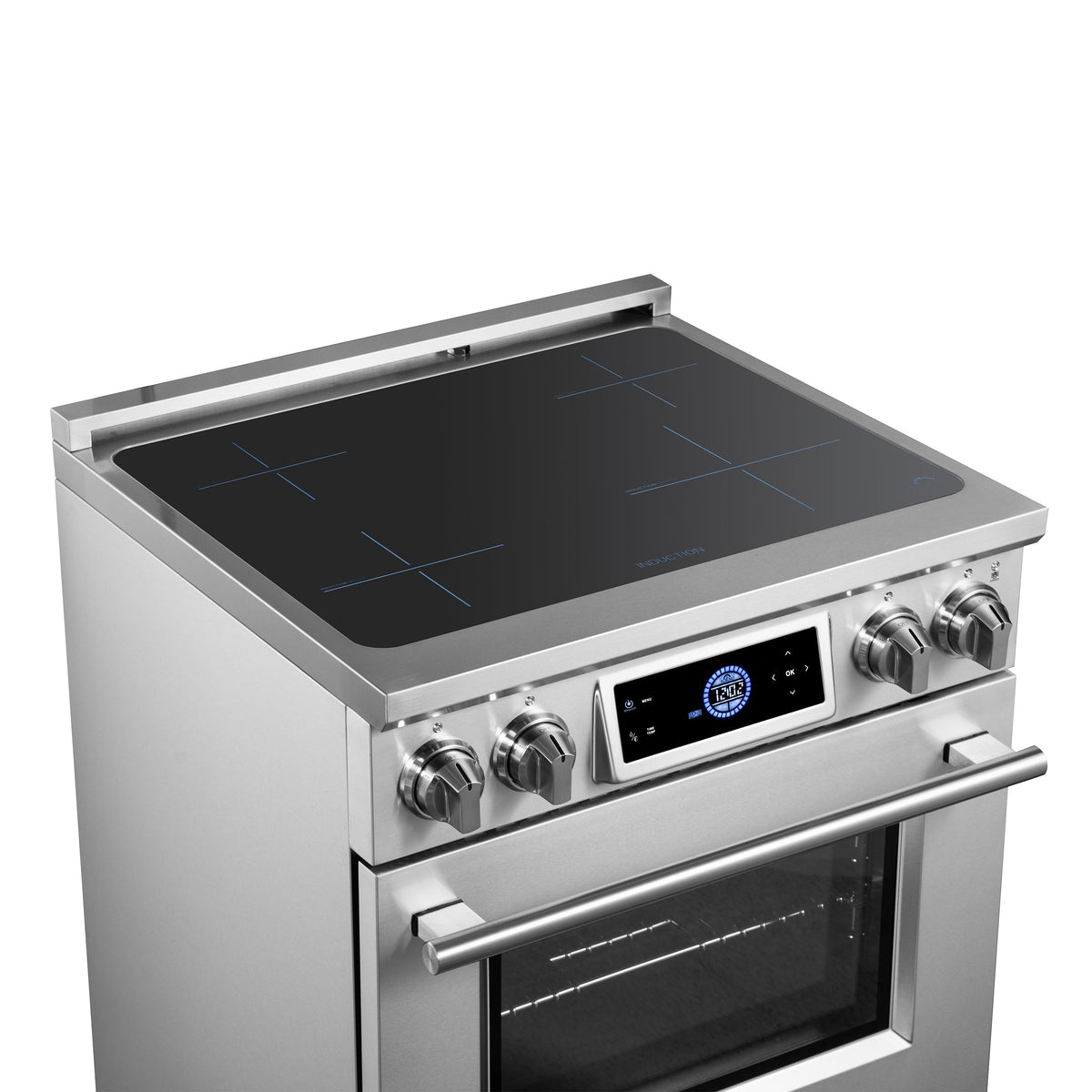 Forno Maximus 30-Inch Induction Range with 4.32 cu. ft. Oven, Air Fry, Air Sous Vide, True Convection, Digital Display – Model FFSIN0968-30