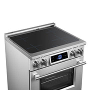 Forno Maximus 30-Inch Induction Range with 4.32 cu. ft. Oven, Air Fry, Air Sous Vide, True Convection, Digital Display – Model FFSIN0968-30