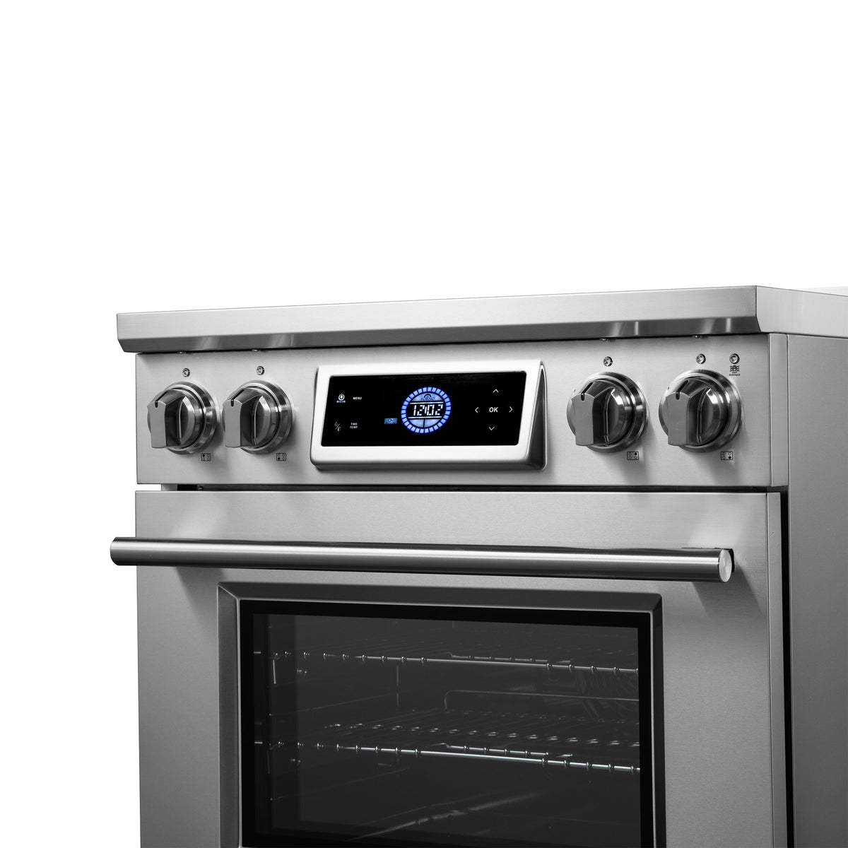 Forno Maximus 30-Inch Induction Range with 4.32 cu. ft. Oven, Air Fry, Air Sous Vide, True Convection, Digital Display – Model FFSIN0968-30