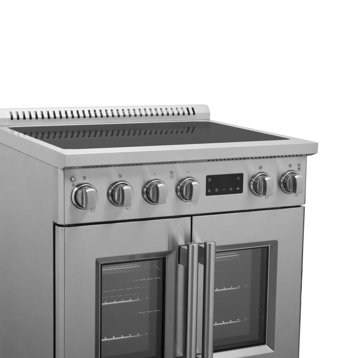 FORNO Torino 30-Inch Induction Range with French Door, 4.32 cu. ft. True Convection Oven, Air Fry & Sous Vide, Stainless Steel, 240V (FFSIN0950-30)