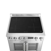 FORNO Torino 30-Inch Induction Range with French Door, 4.32 cu. ft. True Convection Oven, Air Fry & Sous Vide, Stainless Steel, 240V (FFSIN0950-30)