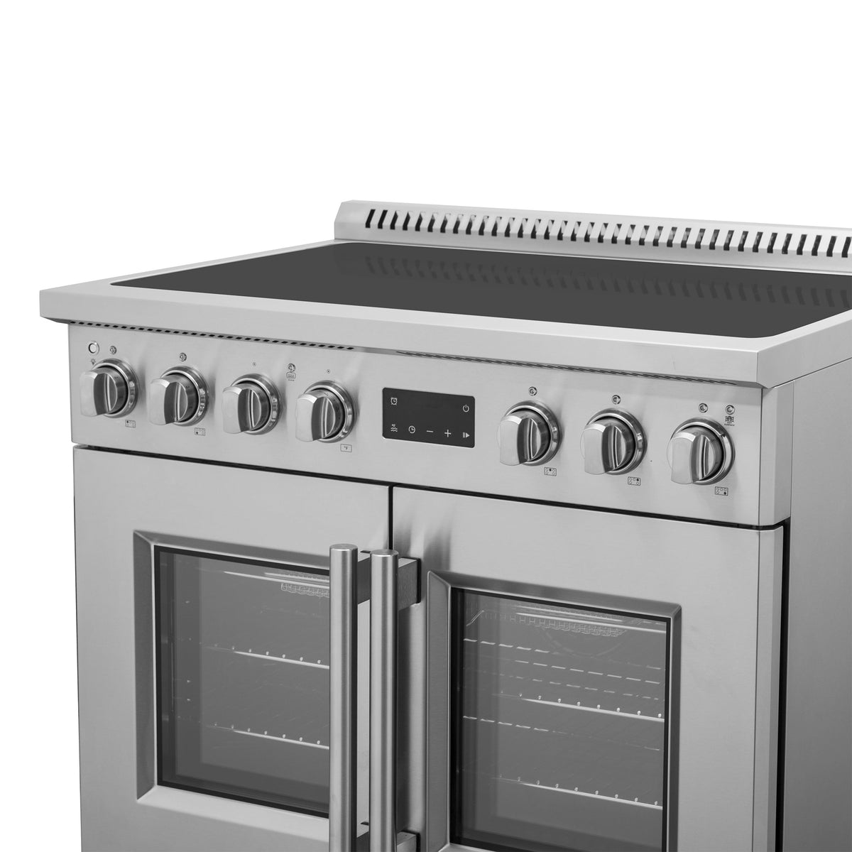 Forno Torino 36-Inch Induction Range with French Door Oven, 5.36 cu. ft., True Convection, Air Fry, Air Sous Vide, Stainless Steel, 240V (FFSIN0950-36)