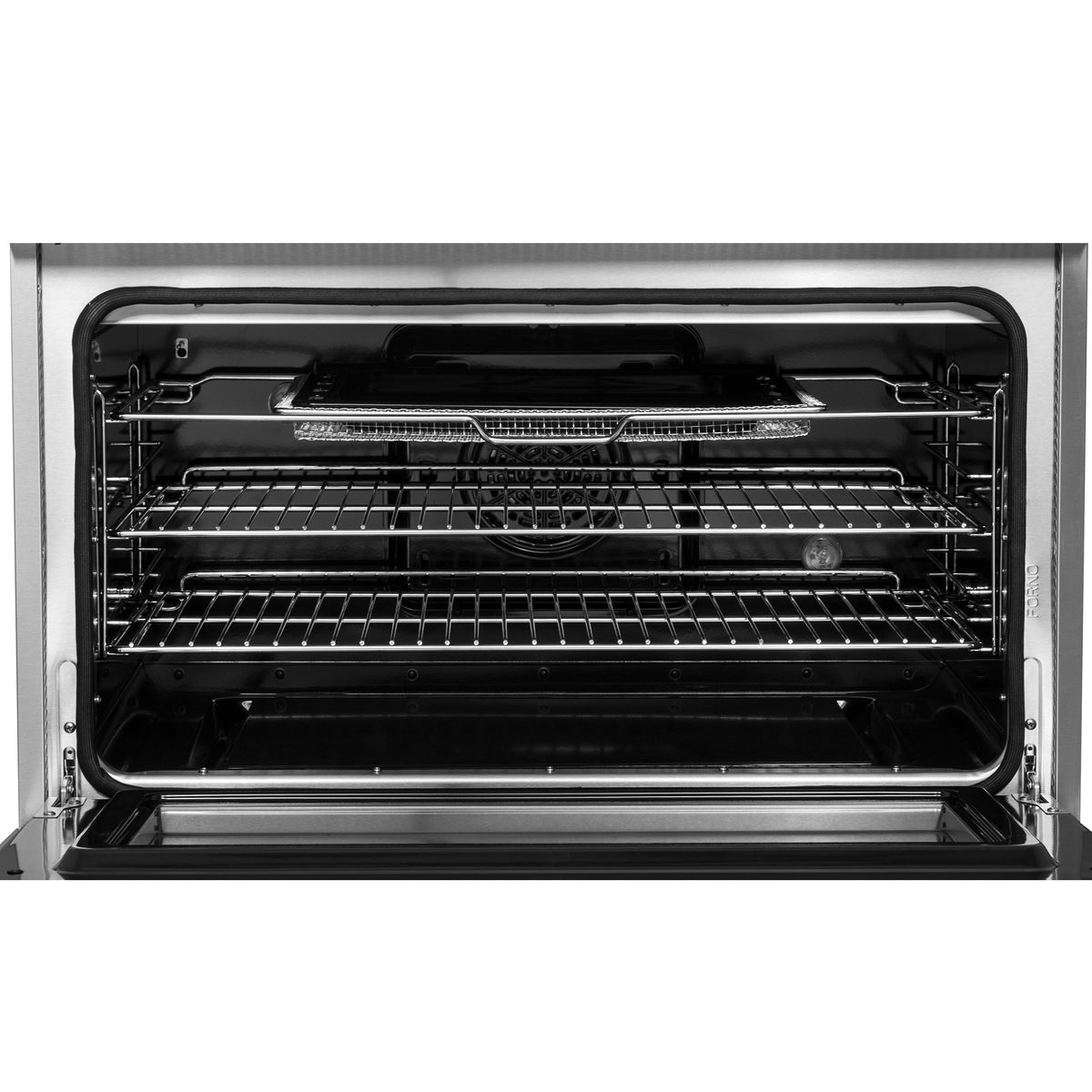 Forno Torino 36-Inch Induction Range with French Door Oven, 5.36 cu. ft., True Convection, Air Fry, Air Sous Vide, Stainless Steel, 240V (FFSIN0950-36)