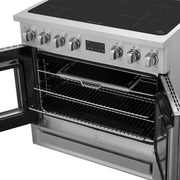 Forno Torino 36-Inch Induction Range with French Door Oven, 5.36 cu. ft., True Convection, Air Fry, Air Sous Vide, Stainless Steel, 240V (FFSIN0950-36)