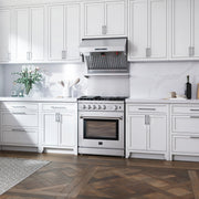 Forno Savona 30-Inch Wall-Mounted Range Hood with Backsplash, 600 CFM, Baffle Filters (Model FRHWM5029-30)