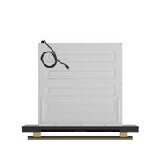 FORNO Capoliveri 30-Inch Built-In Microwave Drawer, 1.2 cu. ft., Black with Antique Brass Handle (FMWDR3000-30BLK)