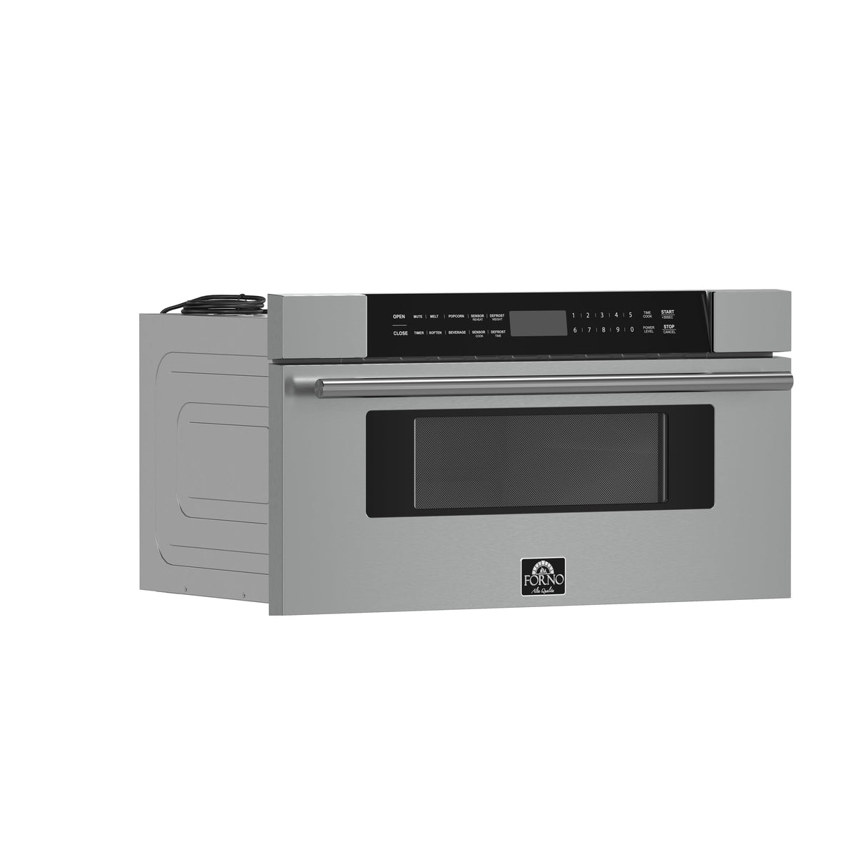 FORNO Capoliveri 30 in. Built-In Microwave Drawer, 1.2 cu. ft., Stainless Steel (Model FMWDR3000-30)