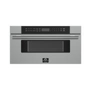 FORNO Capoliveri 30 in. Built-In Microwave Drawer, 1.2 cu. ft., Stainless Steel (Model FMWDR3000-30)